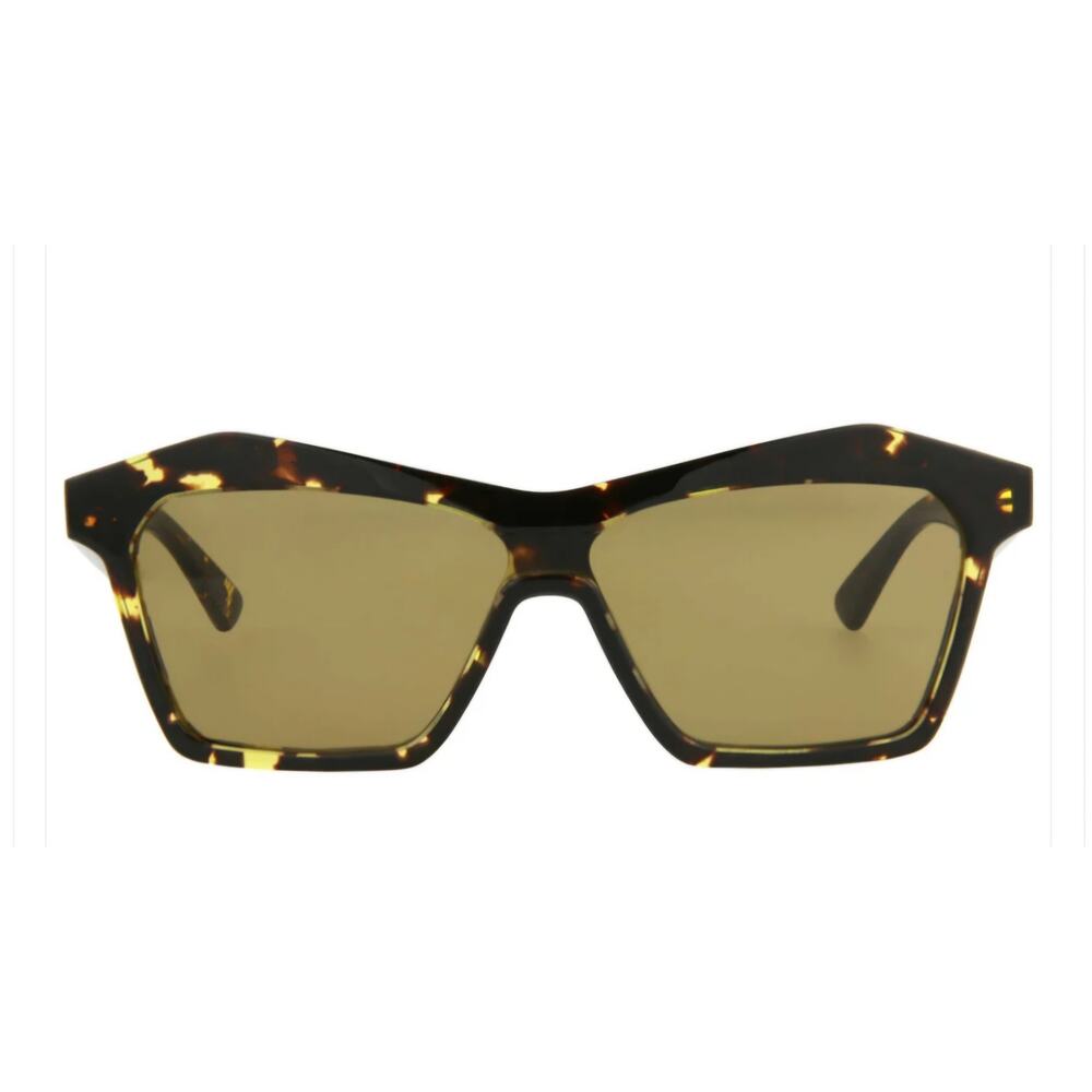 Bottega Veneta Minimalist Geometric Sunglasses Havana Tortoise Brown BV1093S NEW - Picture 10 of 12
